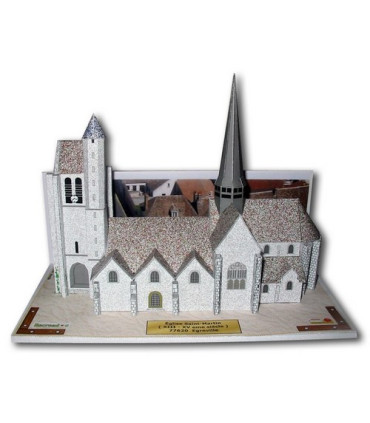 Vue principale Eglise Saint-Martin à Egreville (77)