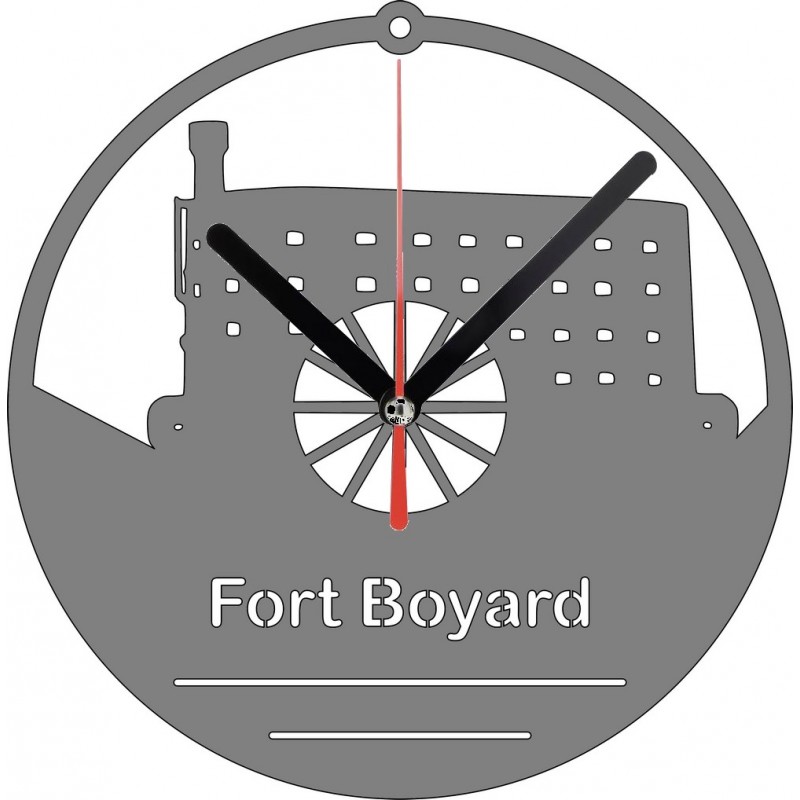 Horloge Murale Fort Boyard. Teinte Bois Naturel