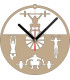 Horloge Murale Passion CrossFit. Teinte Bois Naturel