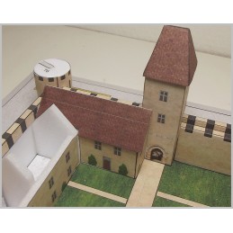 Maquette du Château de Brie Comte Robert (77) - Montage toits
