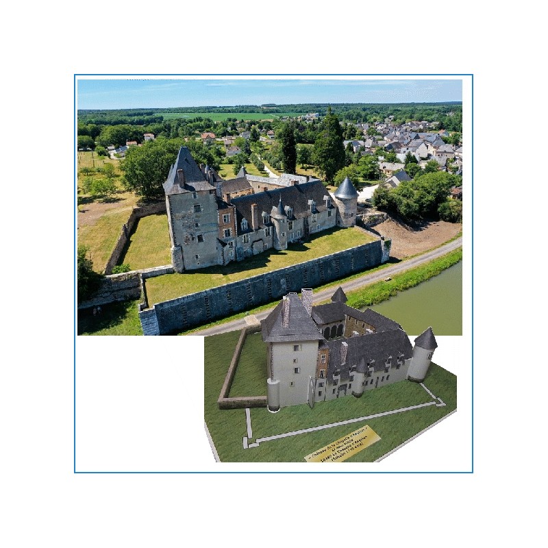 Maquette du château de la Chapelle d'Angillon (18)