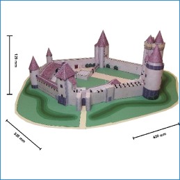 Maquette Château de Blandy les Tours (77) - Dimensions