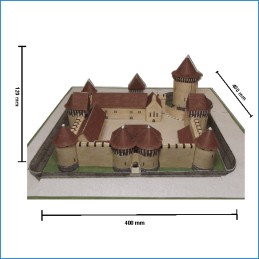 Maquette du Château de Dourdan (91) - Dimensions