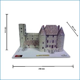 Maquette du Château de Nemours (77) - Dimensions