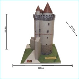 Maquette du Donjon du château de Blandy les Tours (77) - Dimensions