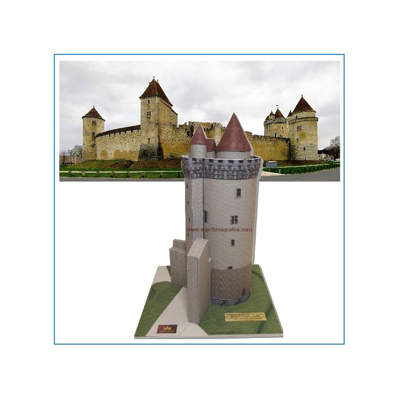 Maquette du Donjon du château de Blandy les Tours (77)