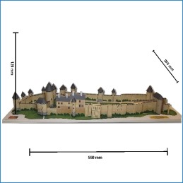 Maquette de la Forteresse royale de Chinon (37) - Dimensions