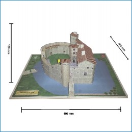 Maquette du Château de Saint Jean d'Angle (17) - Dimensions