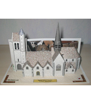 Vue générale Egreville (77) - Eglise Saint-Martin